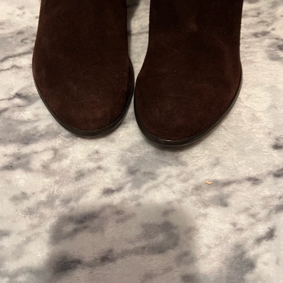 Tribeca leather heel boots-Dark Brown - Picture 7 of 9